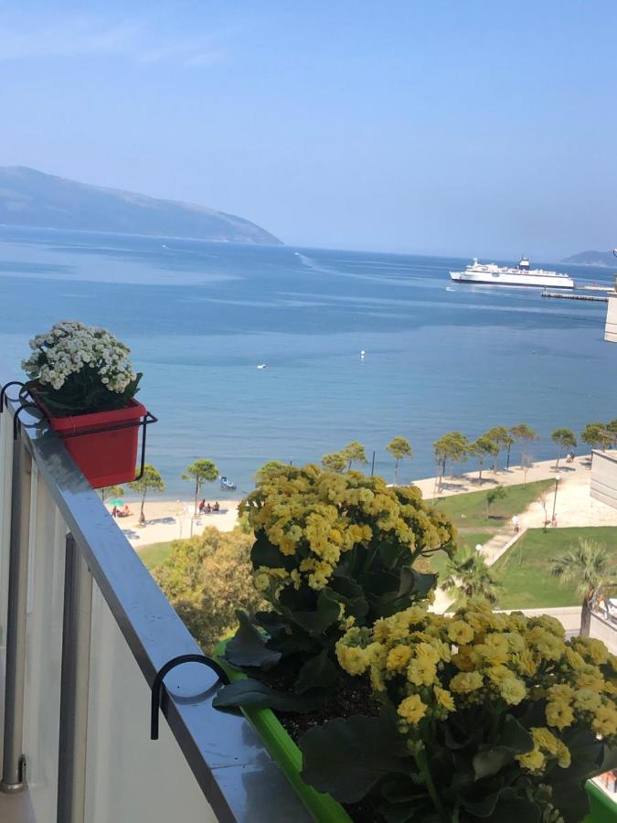 Luxury Seaview Vlora Flat Free Parking Apartment Bagian luar foto