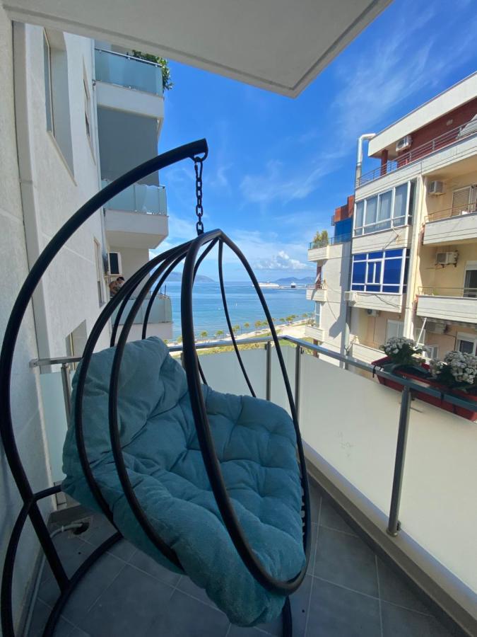 Luxury Seaview Vlora Flat Free Parking Apartment Bagian luar foto